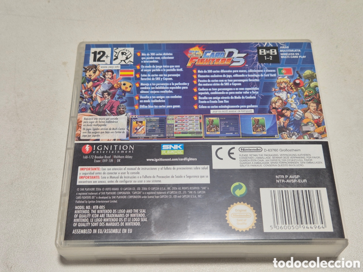 Videojuegos y consolas: Snk vs Capcom Card Fighters Ds - Foto 2