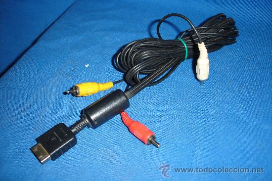 Videojuegos y consolas: CABLE AV A RCA PARA PLAY STATION - ORIGINAL SONY - Foto 1