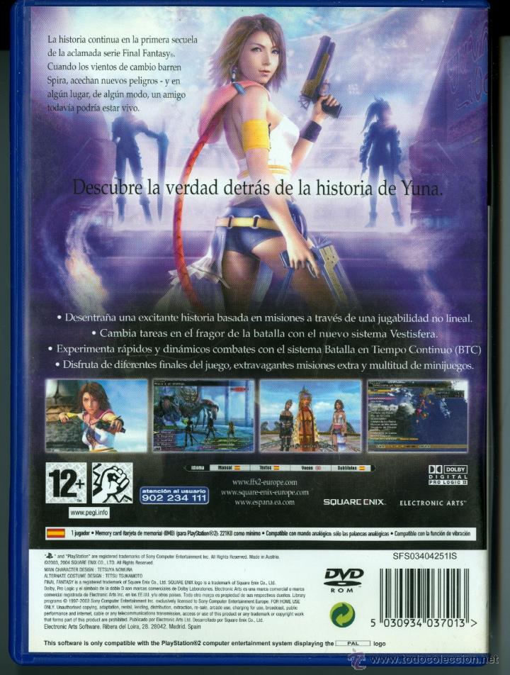 Videojuegos y consolas: FINAL FANTASY X-2  (COMO NUEVO Y COMPLETO) - Foto 2