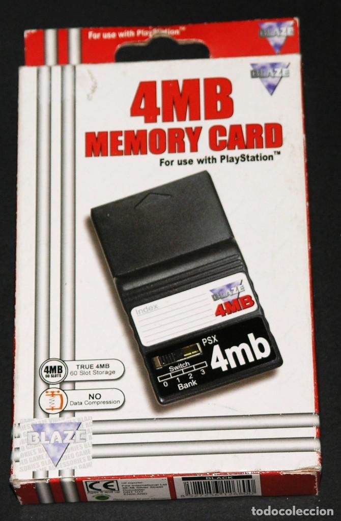 MEMORY CARD PLAYSTATION 1 PSX 4 MB BLAZE COLOR NEGRO (Juguetes - Videojuegos y Consolas - Sony - PS1)