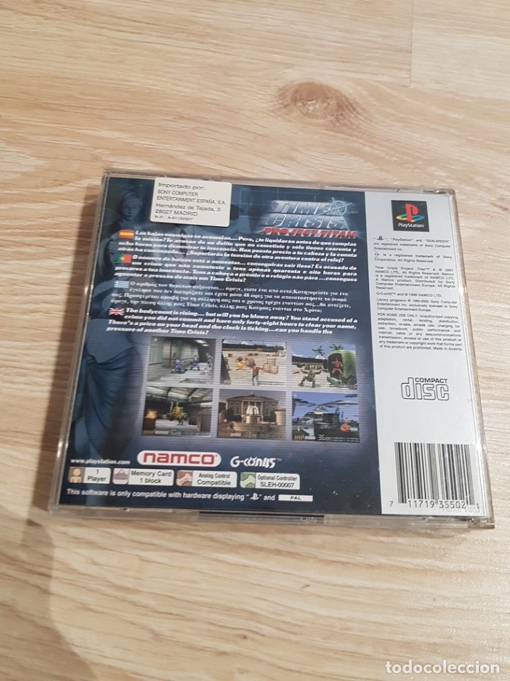 Jeu PS1 Time Crisis Project Titan - PAL - Bon état - Avec Boîte Et Notice