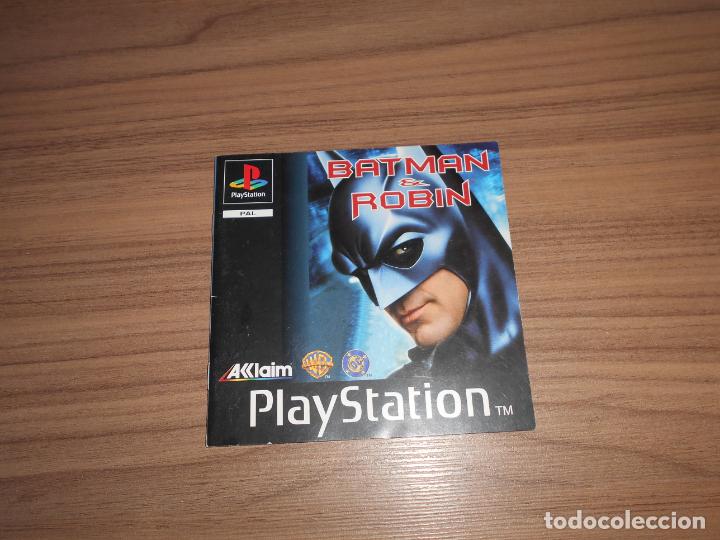 batman & robin manual instrucciones original ju - Buy Video games and  consoles PS1 on todocoleccion