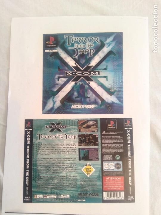 Videojuegos y consolas: X-COM TERROR FROM THE DEEP PS1 CARATULA - Foto 1