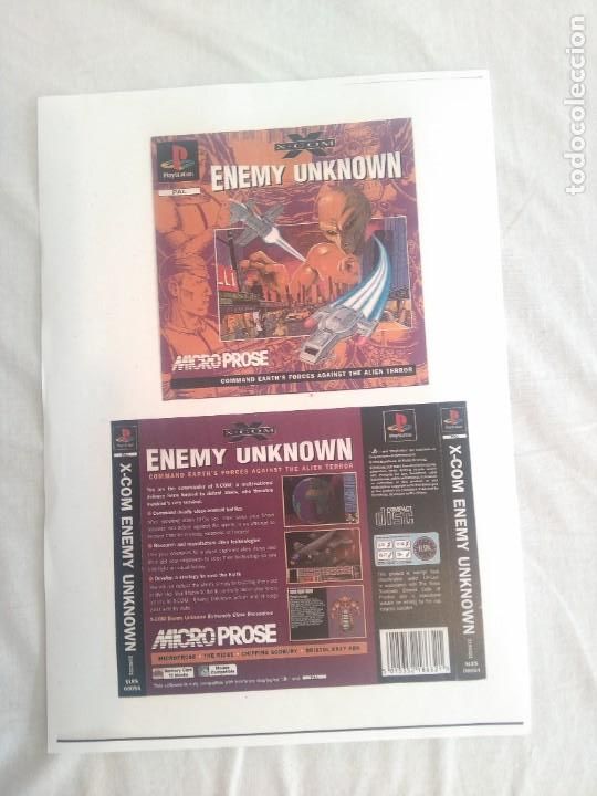Videojuegos y consolas: X-COM ENEMY UNKNOWN PS1 CARATULA - Foto 1