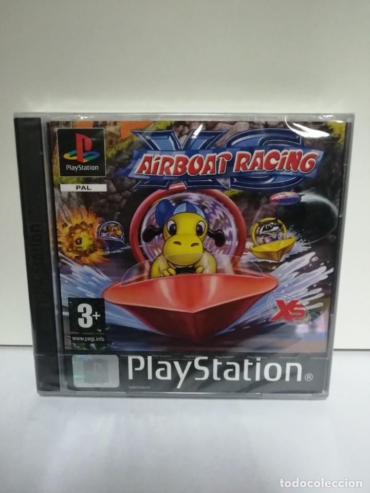 Video Games and Consoles: PLAY STATION 1 PS1 XS AIRBOAT RACING NUEVO/PRECINTADO