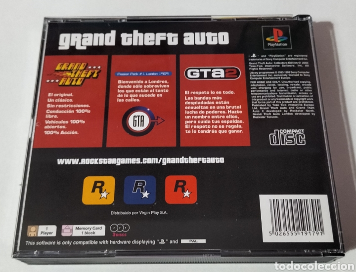 Videojuegos y Consolas: Grand Theft Auto edición para coleccionistas PS1 Pal España - Foto 7 - 303459833