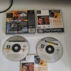 Videojuegos y Consolas: JAMES BOND 007 PACK DOBLE PS1 PLAYSTATION 1 PAL-ESPAÑA COMPLETO. Lote 332134573