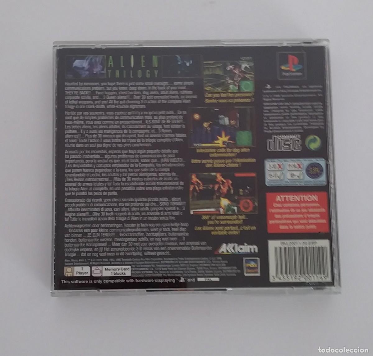 Videojuegos y consolas: ALIEN TRILOGY PS1 PAL COMPLETO - Foto 3