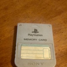 Videojuegos y Consolas: SONY PS1 MEMORY CARD PLAY STATION GRIS. Lote 371295591