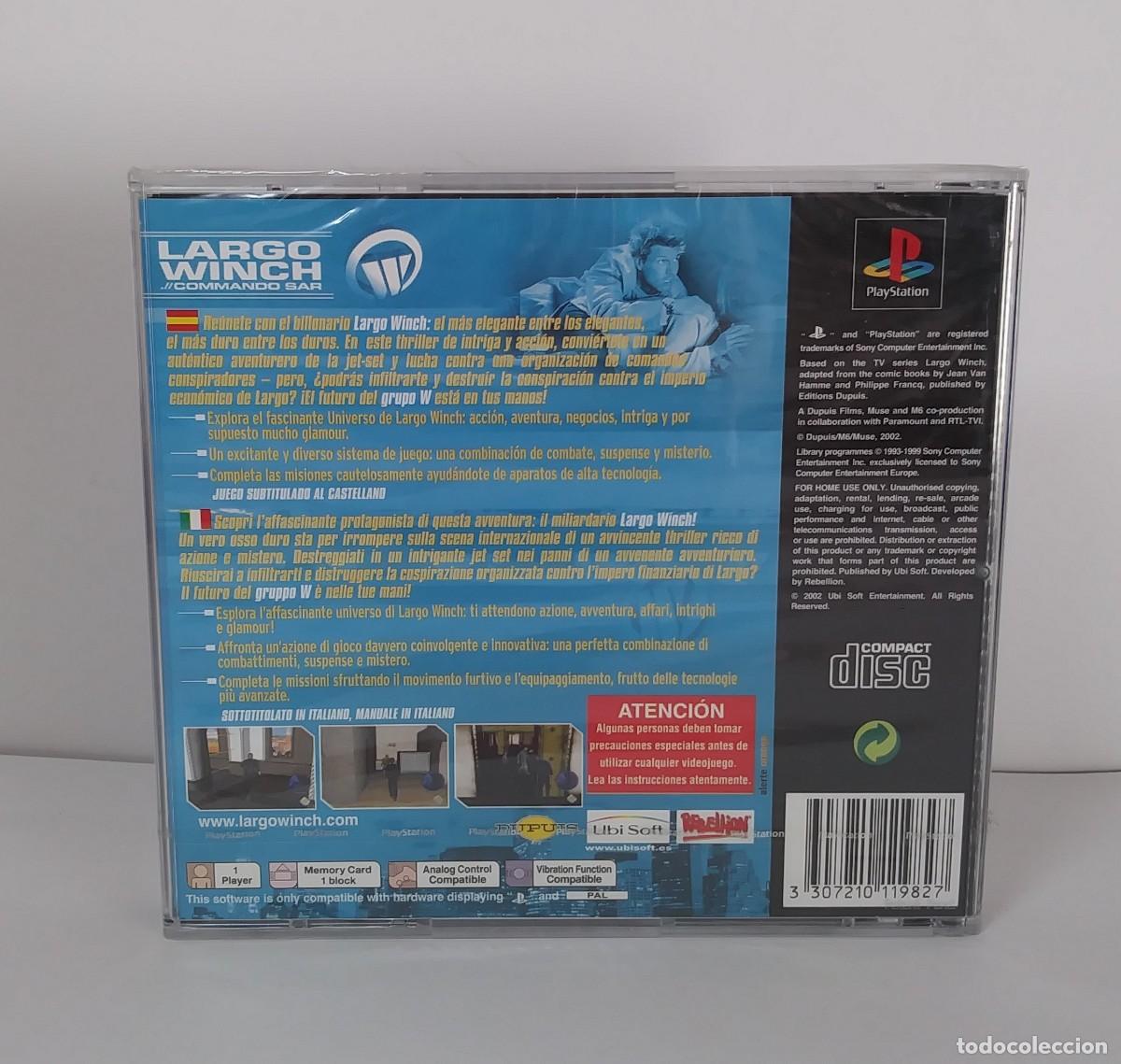 Videojuegos y consolas: LARGO WINCH PS1 PAL PRECINTADO - Foto 2