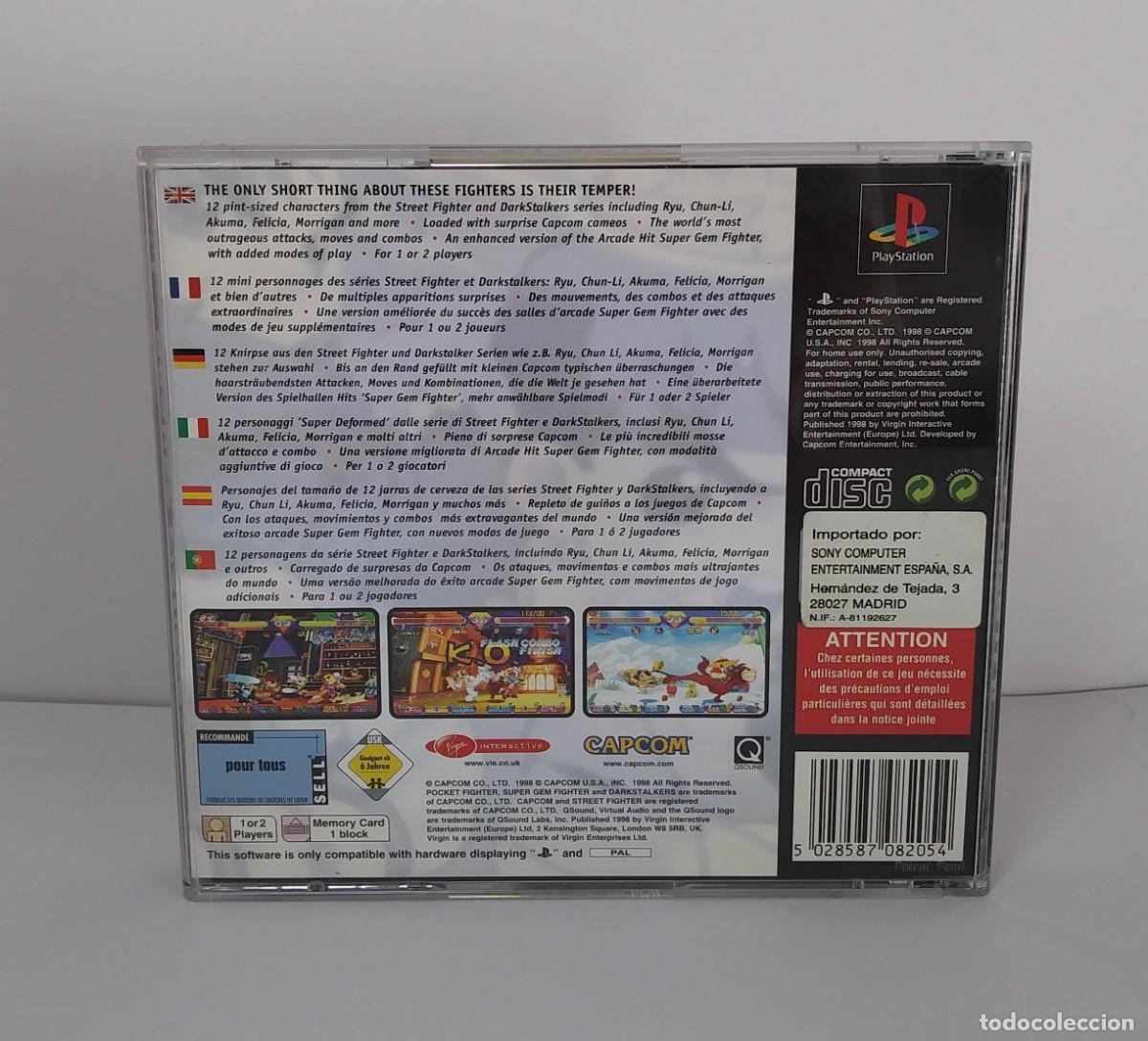 Videojuegos y consolas: POCKET FIGHTER PS1 PAL COMPLETO - Foto 3