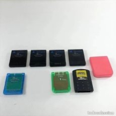 Videojuegos y Consolas: LOTE 7 MEMORY CARD - PLAYSTATION 2 Y PLAYSTATION 1 - PS1 Y PS2 + ESTUCHE. Lote 391302429
