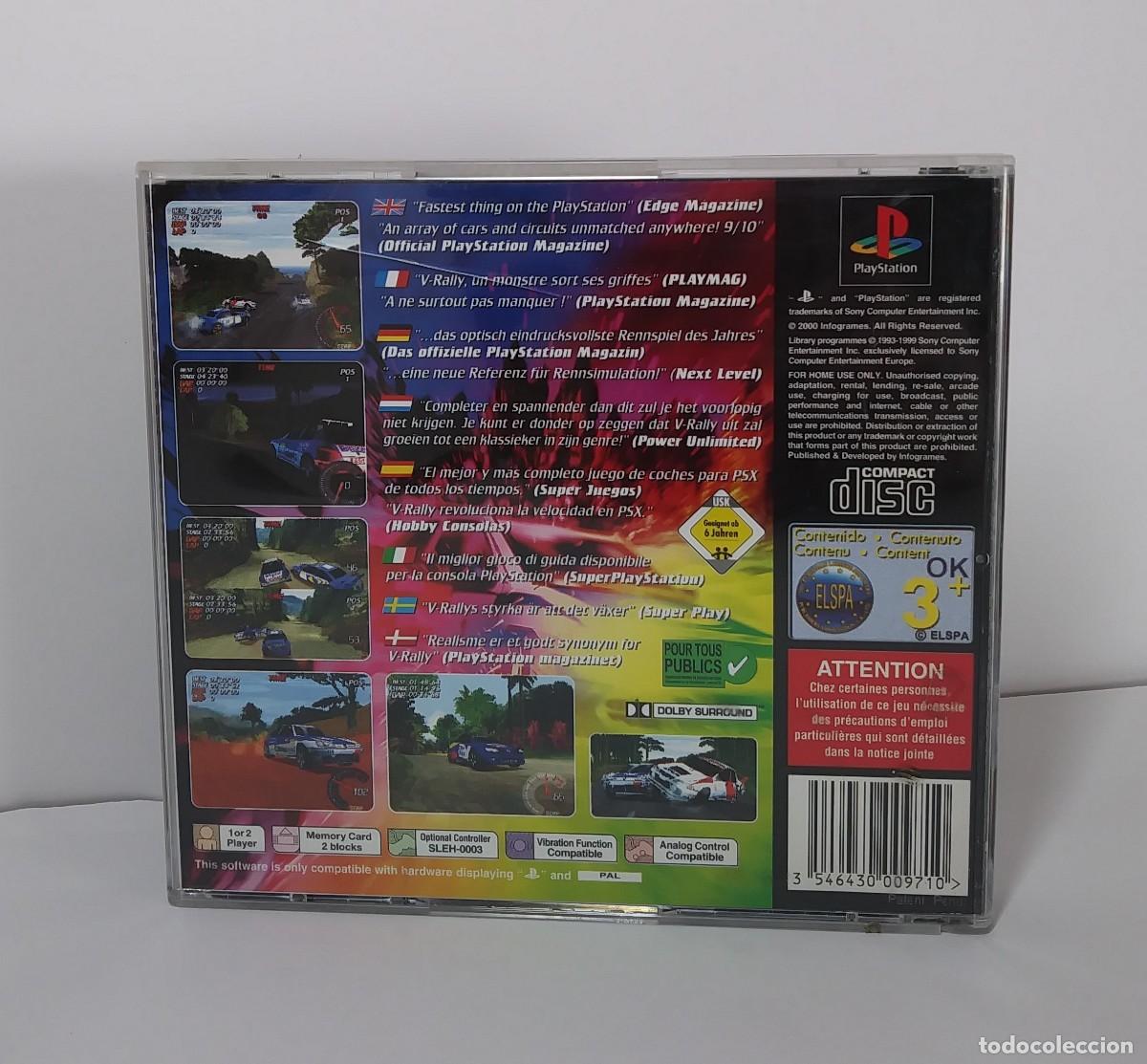 Videojuegos y consolas: V-RALLY PS1 PAL COMPLETO - Foto 3