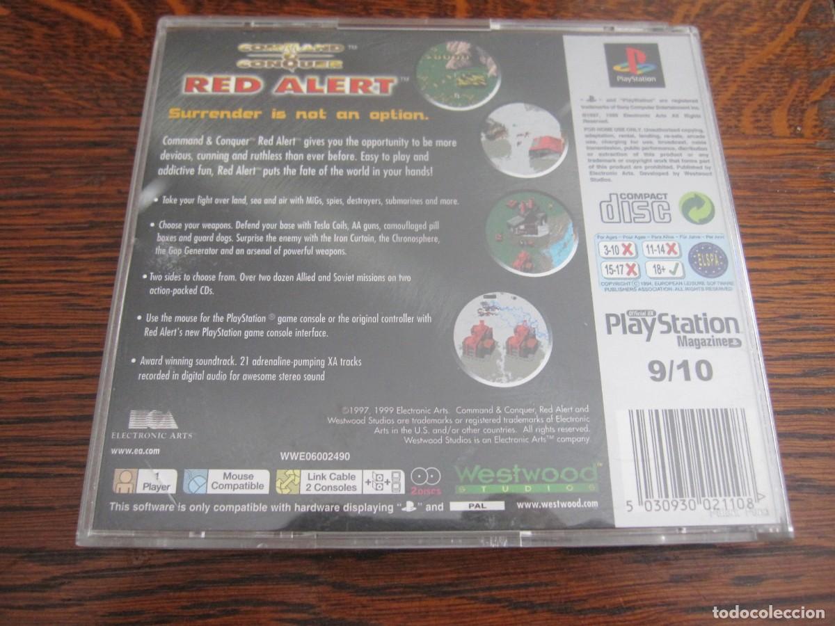 Videojuegos y consolas: PLAY STATION PS1. RED ALERT. Command & Conquer. - Foto 3