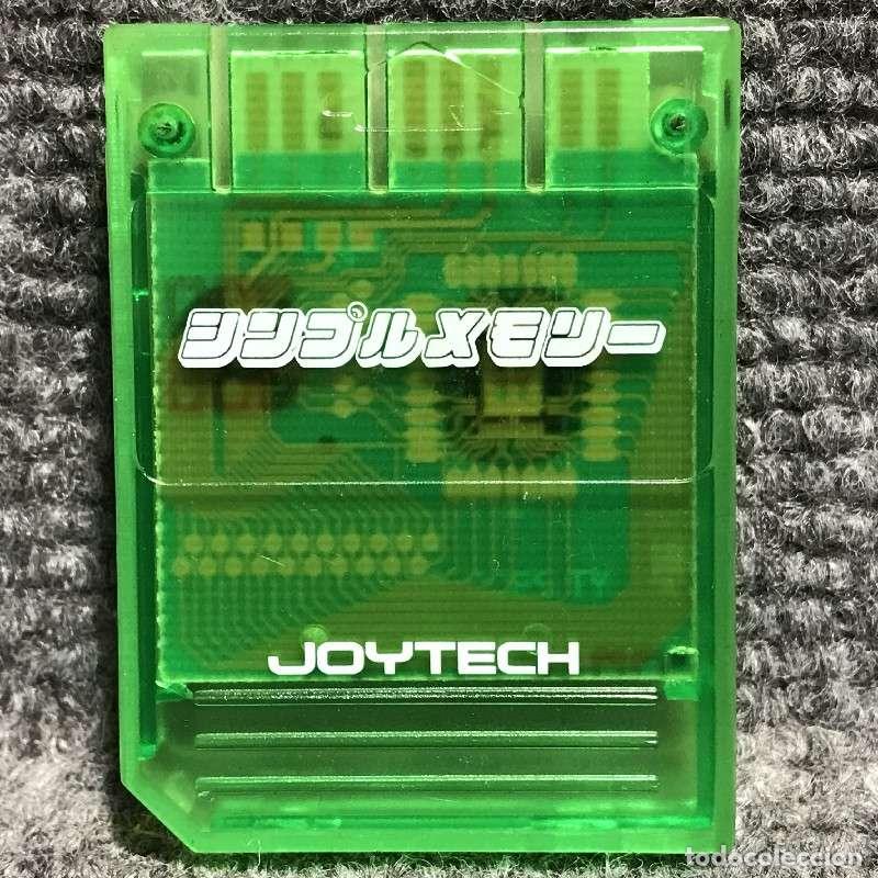 Videojuegos y consolas: MEMORY CARD COMPATIBLE JOYTECH VERDE TRANSPARENTE SONY PLAYSTATION PS1 - Foto 1
