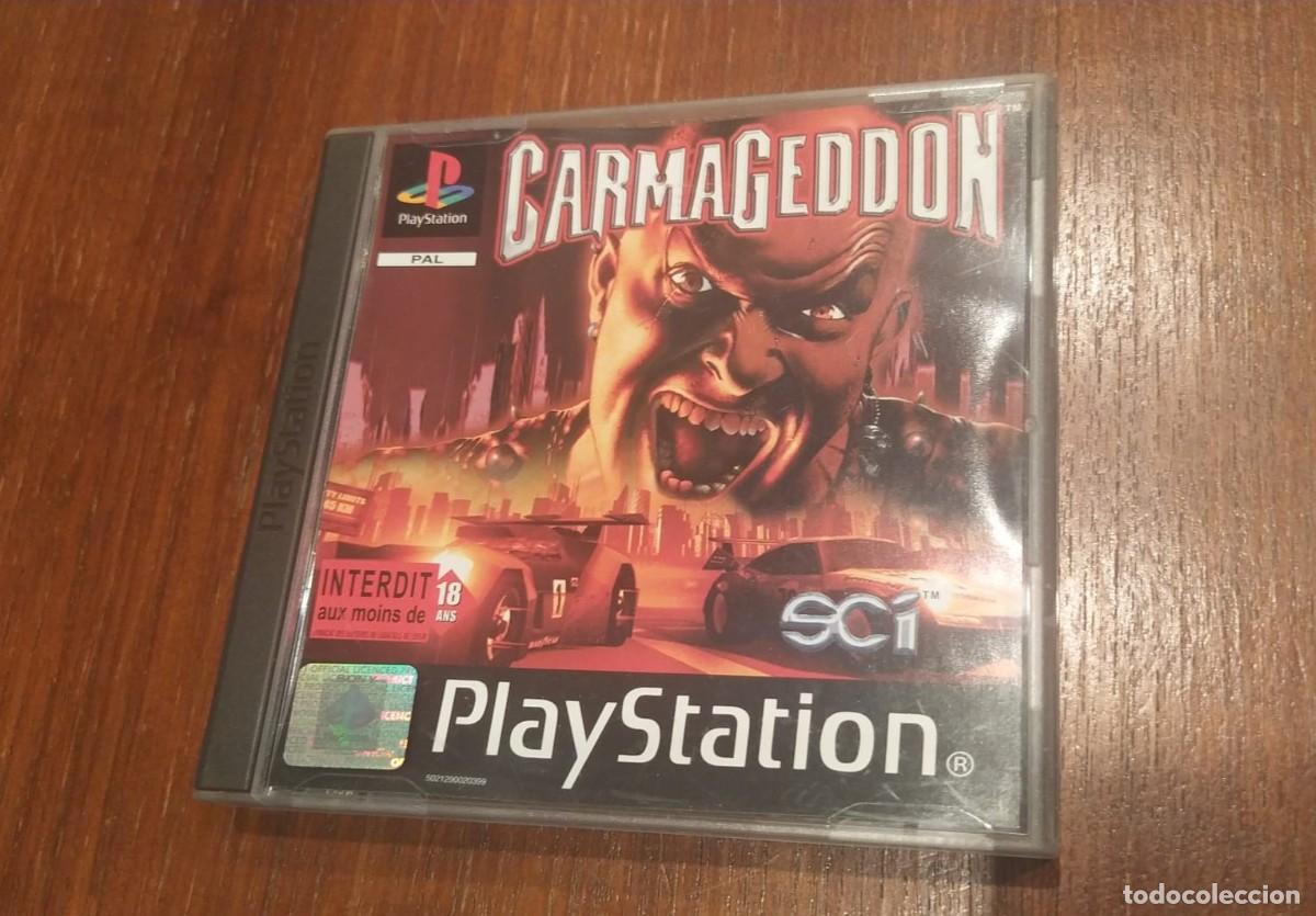 Videojuegos y consolas: CARMAGEDDON PSX - CD y manual impecables - Foto 1