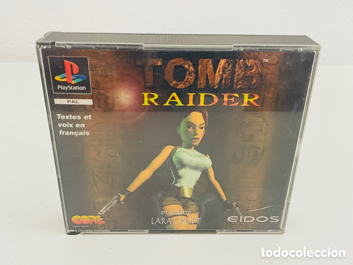 Jeu Tomb Raider Version Big Box Pour PlayStation 1 - édition Boîte Grand Format, En Bon état Général