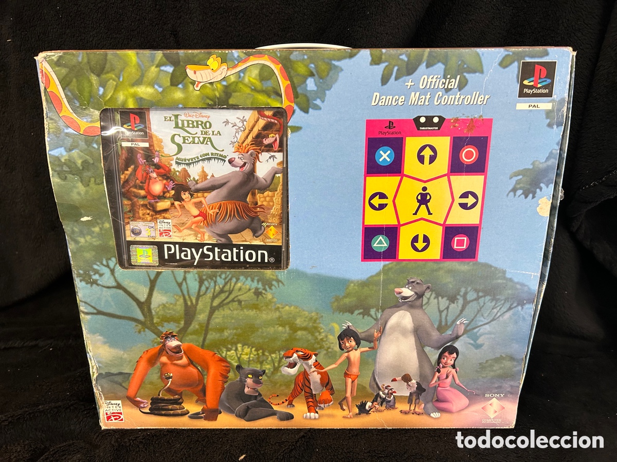 Videojuegos y consolas: Set Ps1 libro de la selva con alfombra de baile - Foto 3