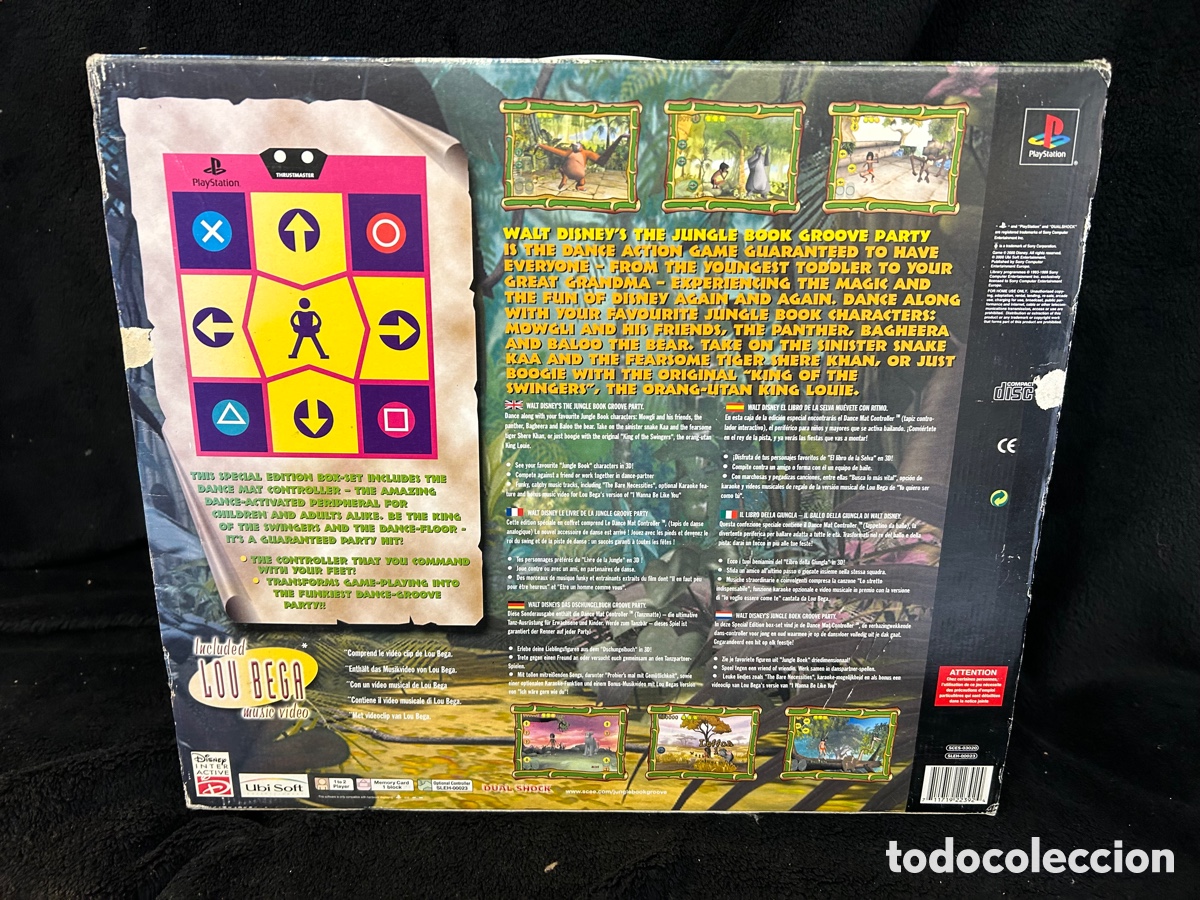 Videojuegos y consolas: Set Ps1 libro de la selva con alfombra de baile - Foto 5