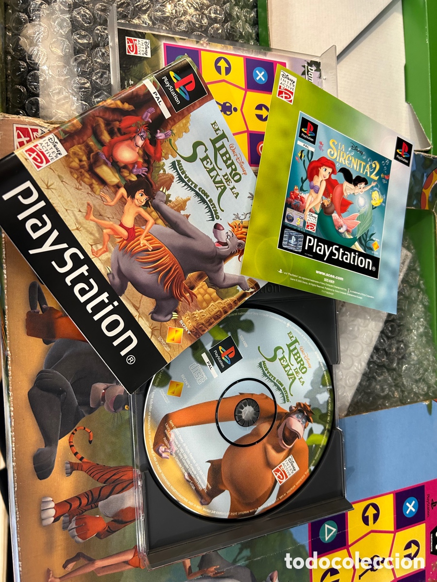 Videojuegos y consolas: Set Ps1 libro de la selva con alfombra de baile - Foto 7