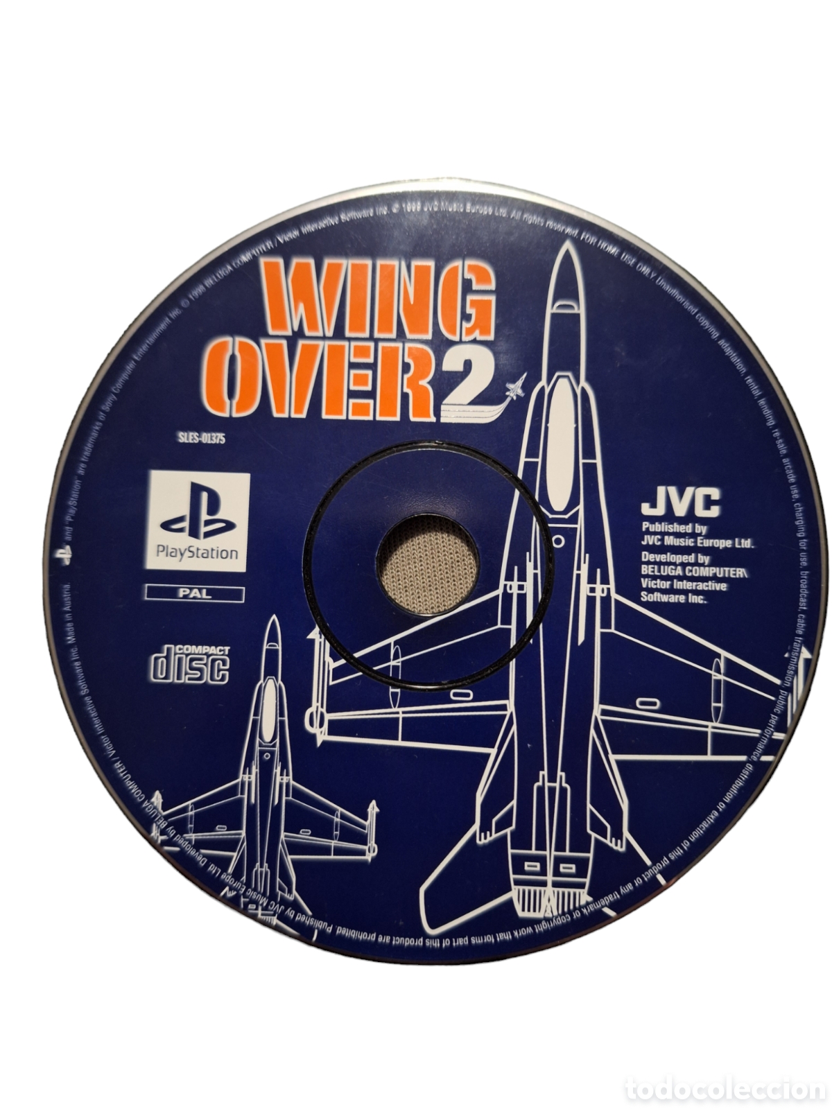 Videojuegos y consolas: SD1109 wing over 2 psx SOLO DISCO - Foto 1