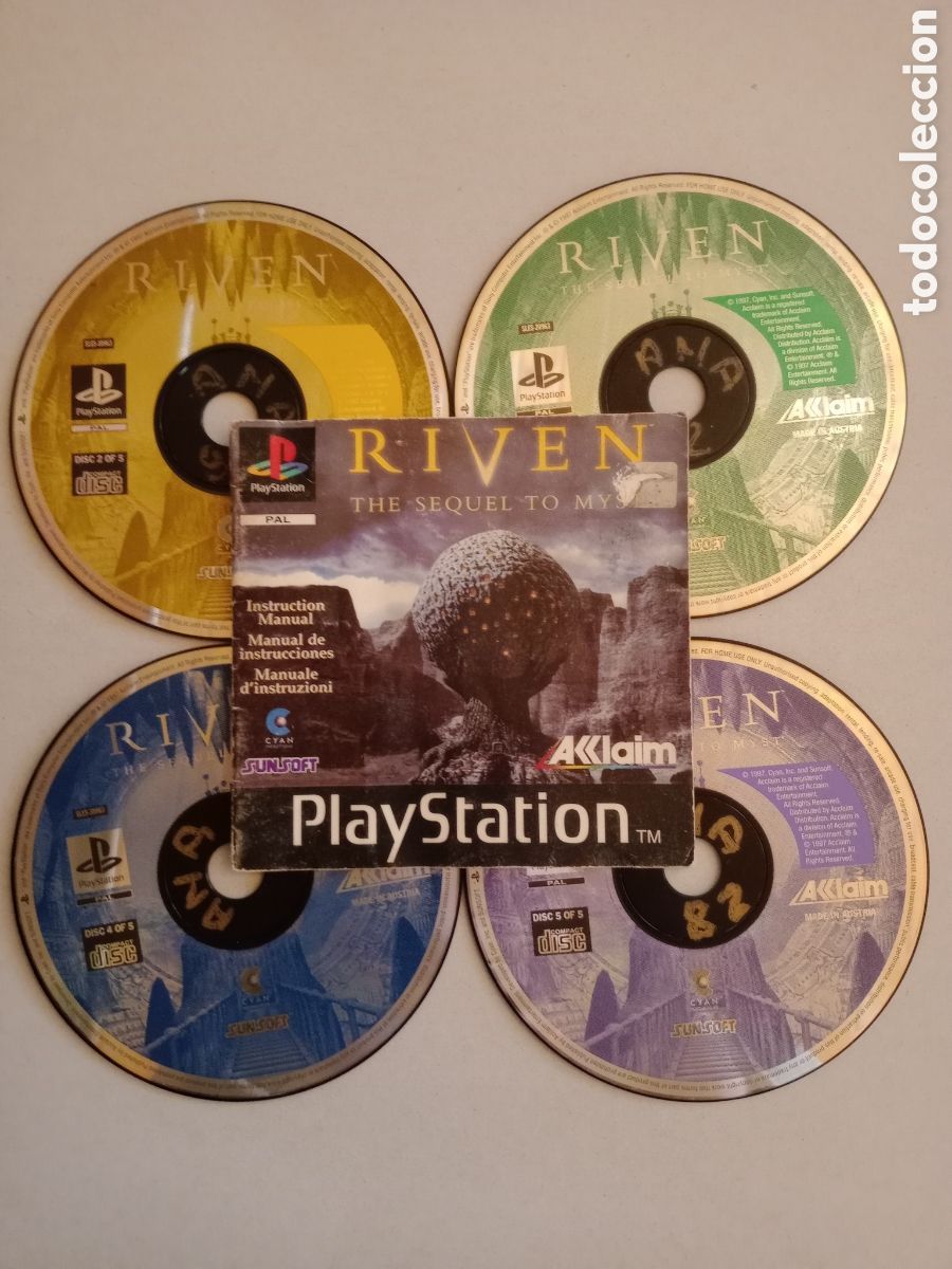 Juego play station 1 Riven discos 2-3-4 y 5 cj92