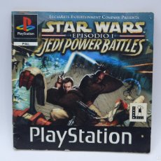 Videojuegos y Consolas: MANUAL ORIGINAL DEL JUEGO DE SONY PLAYSTATION - PS1 - STAR WARS EPISODIO I JEDI POWER BATTLES