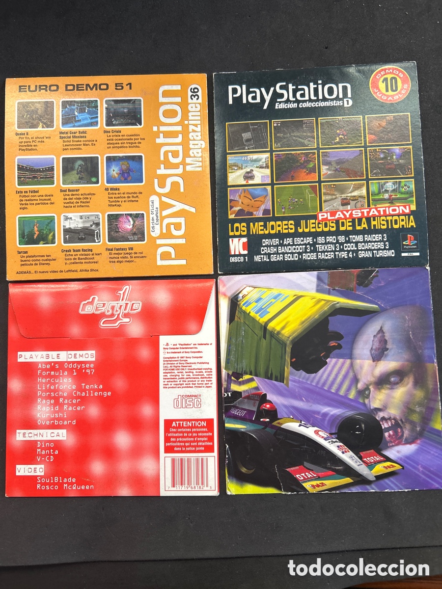 Videojuegos y consolas: Lote 4 discos Demo PS1 - Foto 2