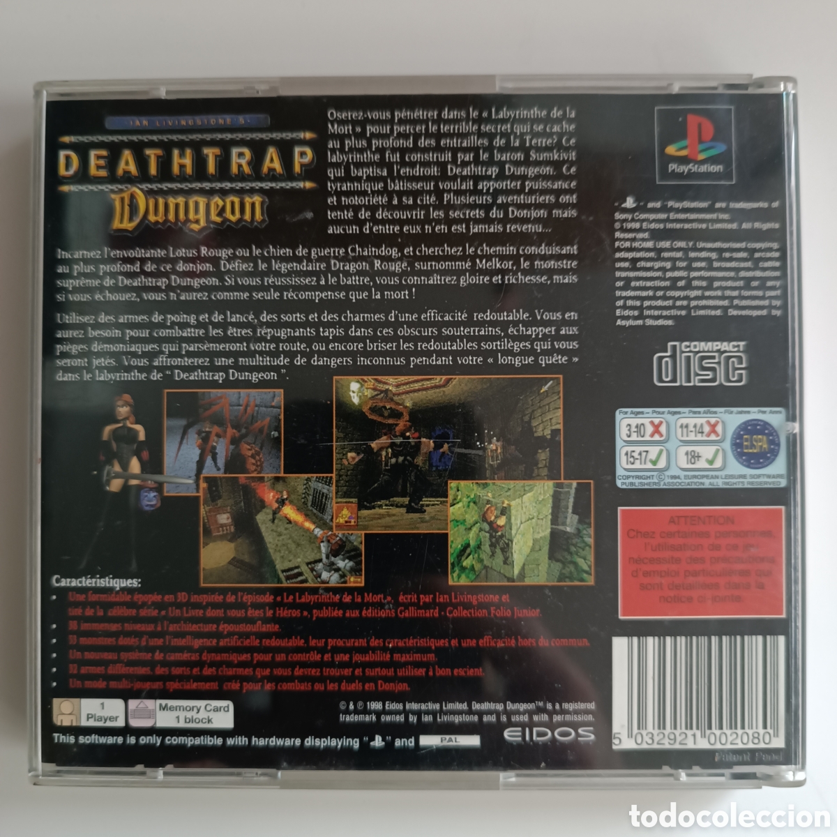 Videojuegos y consolas: Deathtrap Dungeon PS1 - Foto 2
