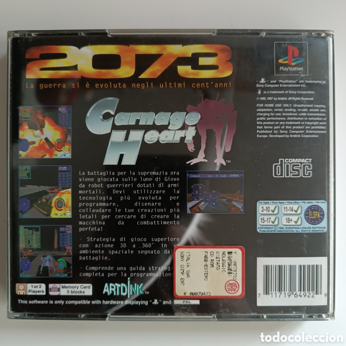 Videojuegos y consolas: Carnage Heart PS1 - Foto 2
