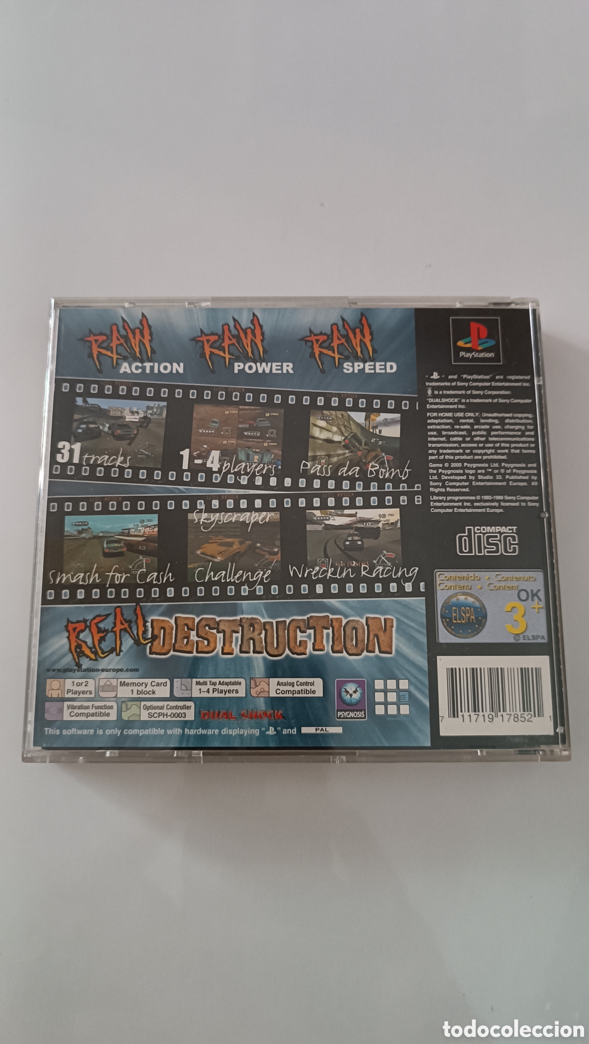 Videojuegos y consolas: Destruction Derby Raw ps1 - Foto 2