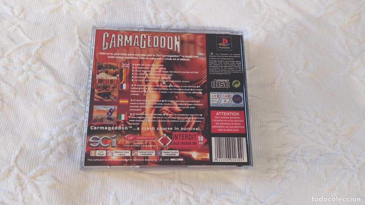 Videojuegos y consolas: CARMAGEDDON PSX - CD y manual impecables - Foto 3