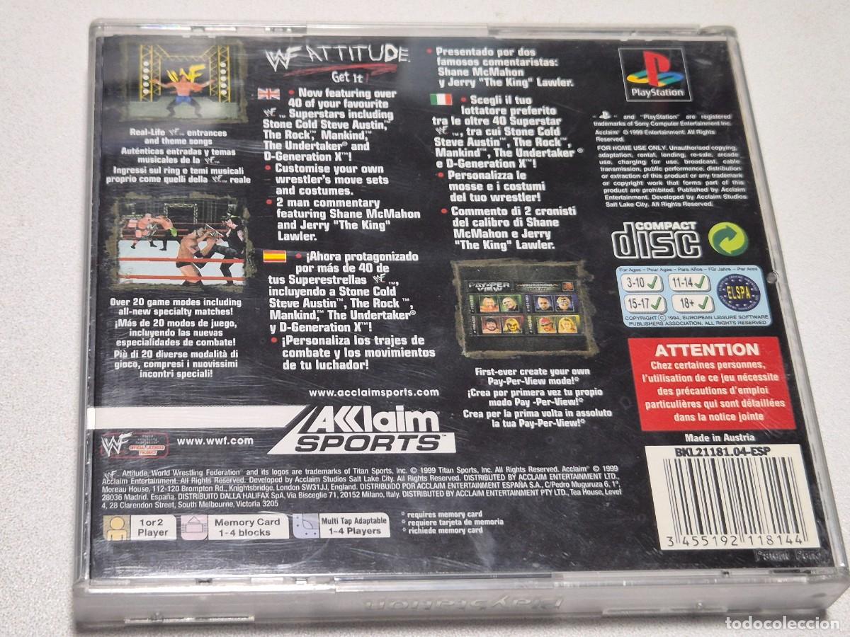 Videojuegos y consolas: WWF ATTITUDE . Playstation 1 - Foto 2