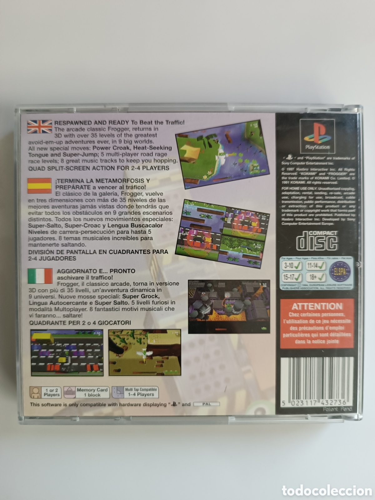 Videojuegos y consolas: Frogger ps1 PlayStation - Foto 3