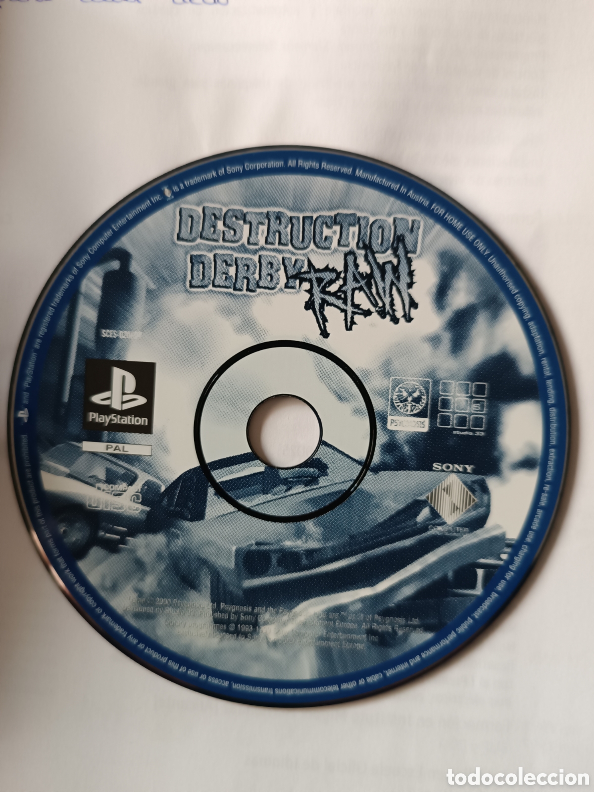 Videojuegos y consolas: CD Destruction Derby RAW ps1 - Foto 1