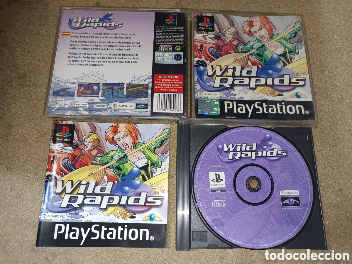 Videojuegos y consolas: PS1 WILD RAPIDS PAL ESP COMPLETO - Foto 1