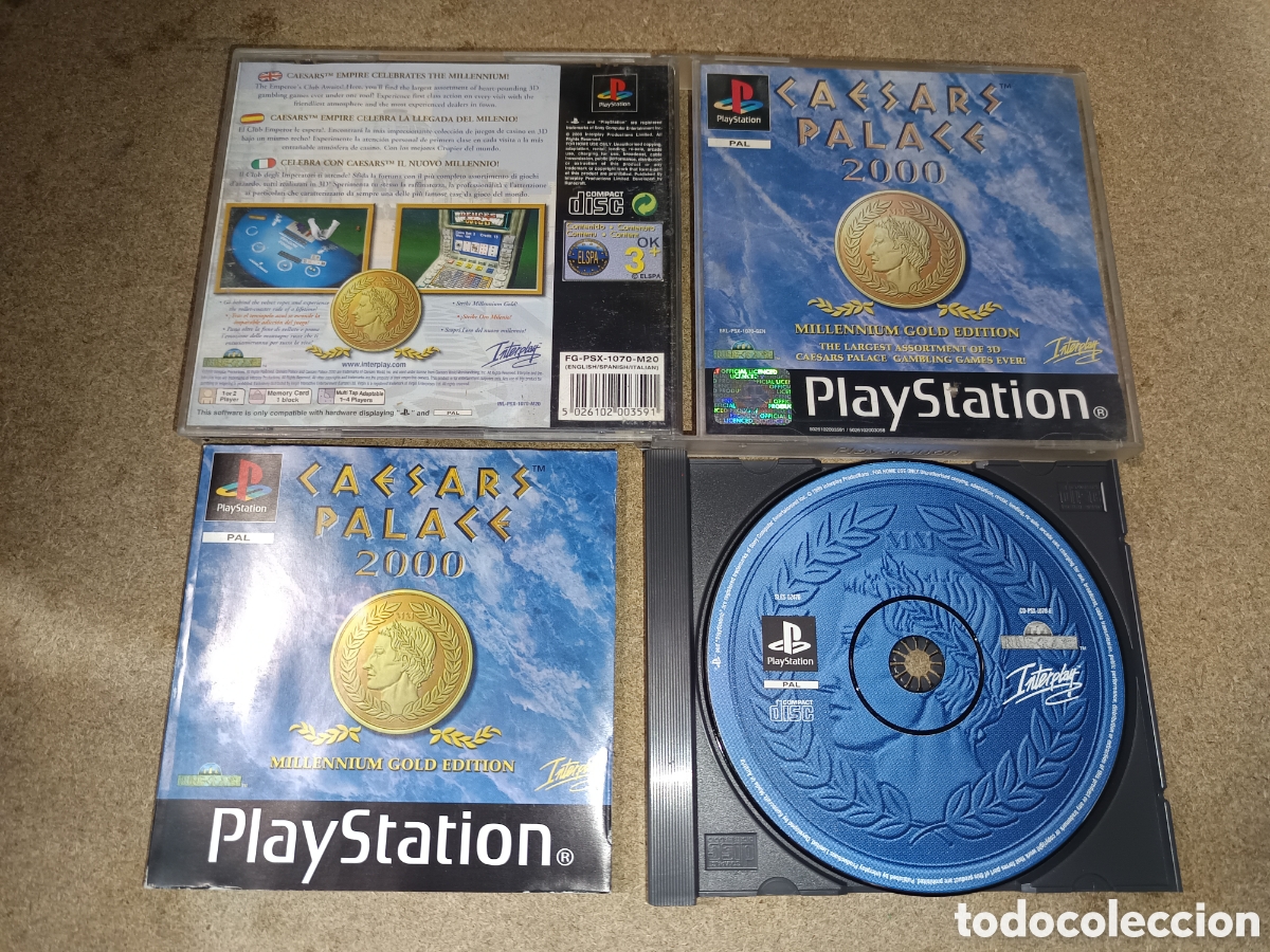 Videojuegos y consolas: PS1 CAESARS PALACE 2000 PAL ESP COMPLETO - Foto 1