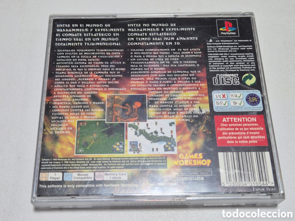 Videojuegos y consolas: WARHAMMER DARK OMEN . Ps1 - Foto 2