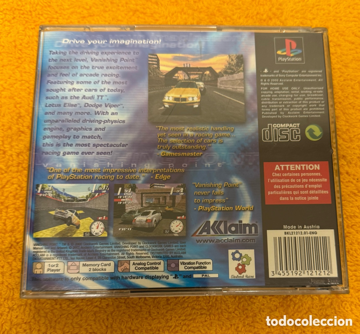 Videojuegos y consolas: Juego Vanishing Point PS1 - Foto 2