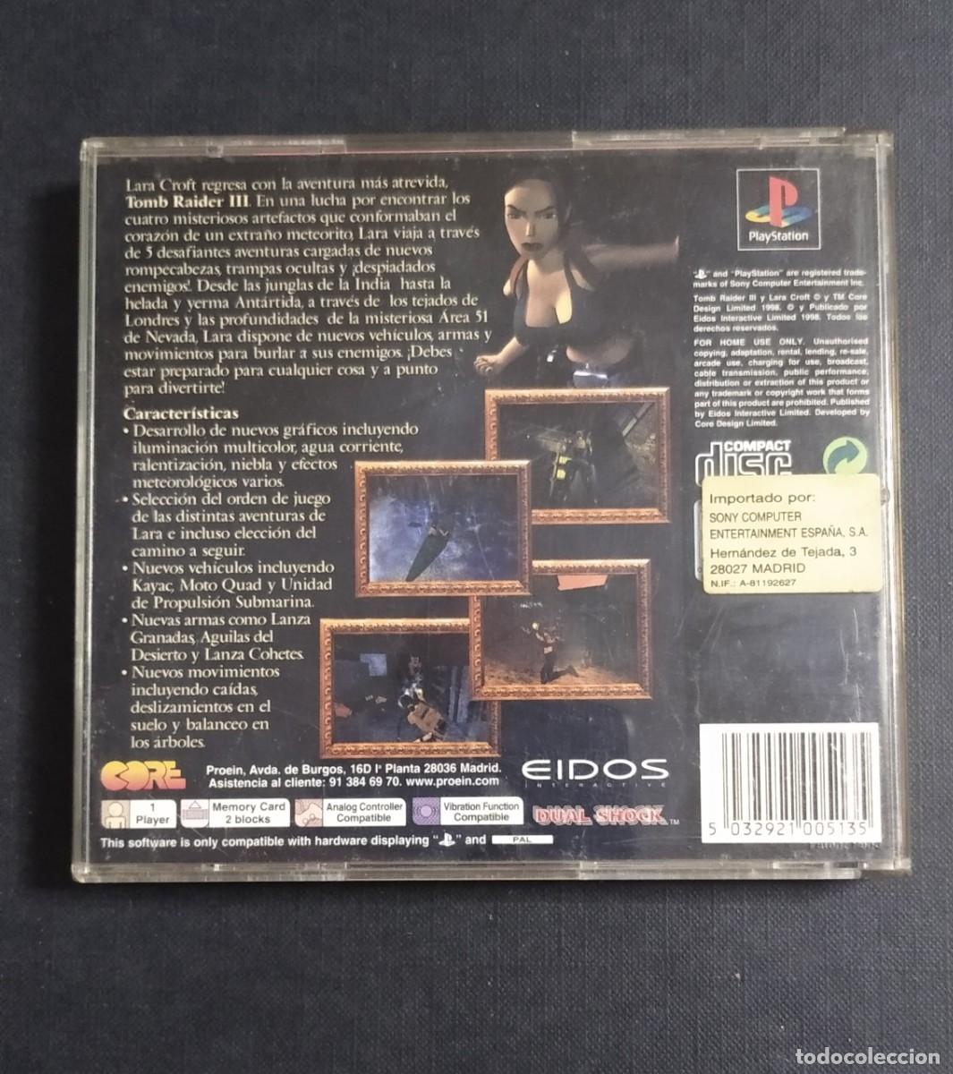 Videojuegos y consolas: Tom raider III - PlayStation. - Foto 3