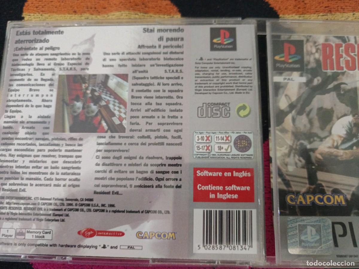 Videojuegos y consolas: PS1 - RESIDENT EVIL , PAL ESPA&Ntilde;OL , COMPLETO - Foto 2