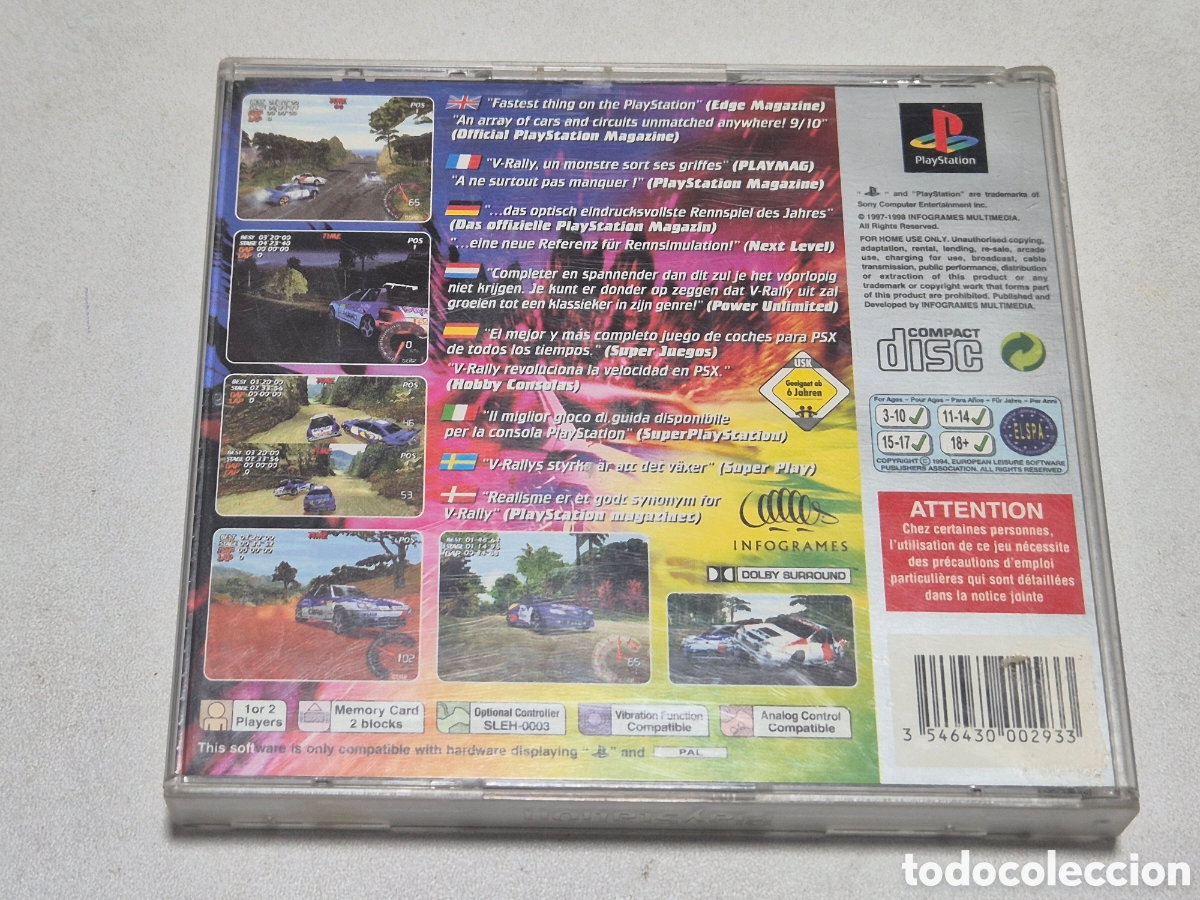 Videojuegos y consolas: V-RALLY. Playstation 1 - Foto 2
