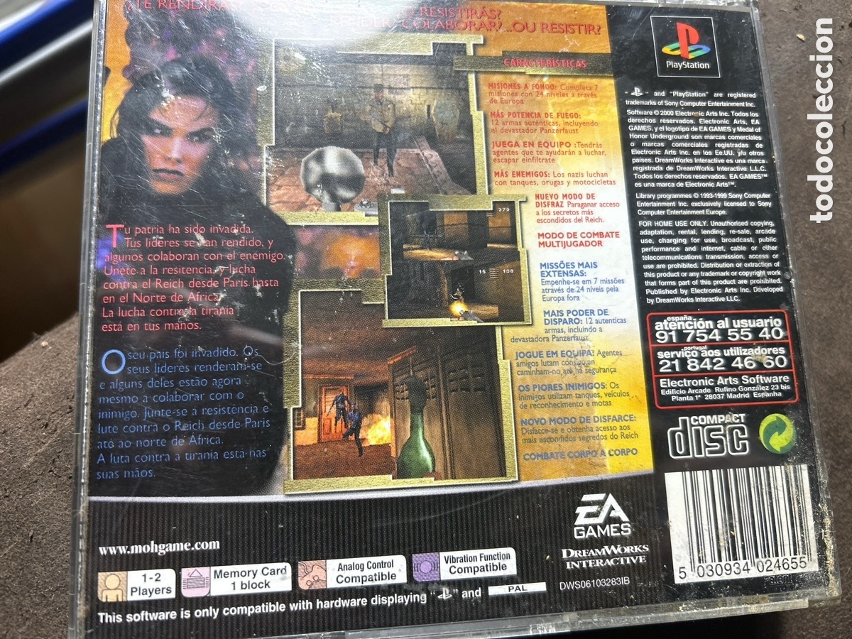 Videojuegos y consolas: Medal of honor underground. Ps1 - Foto 6