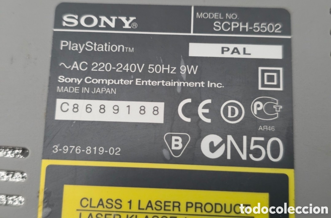 Videojuegos y consolas: Sony PS One SCPH-5502 con mando y cables funcionando - Foto 14