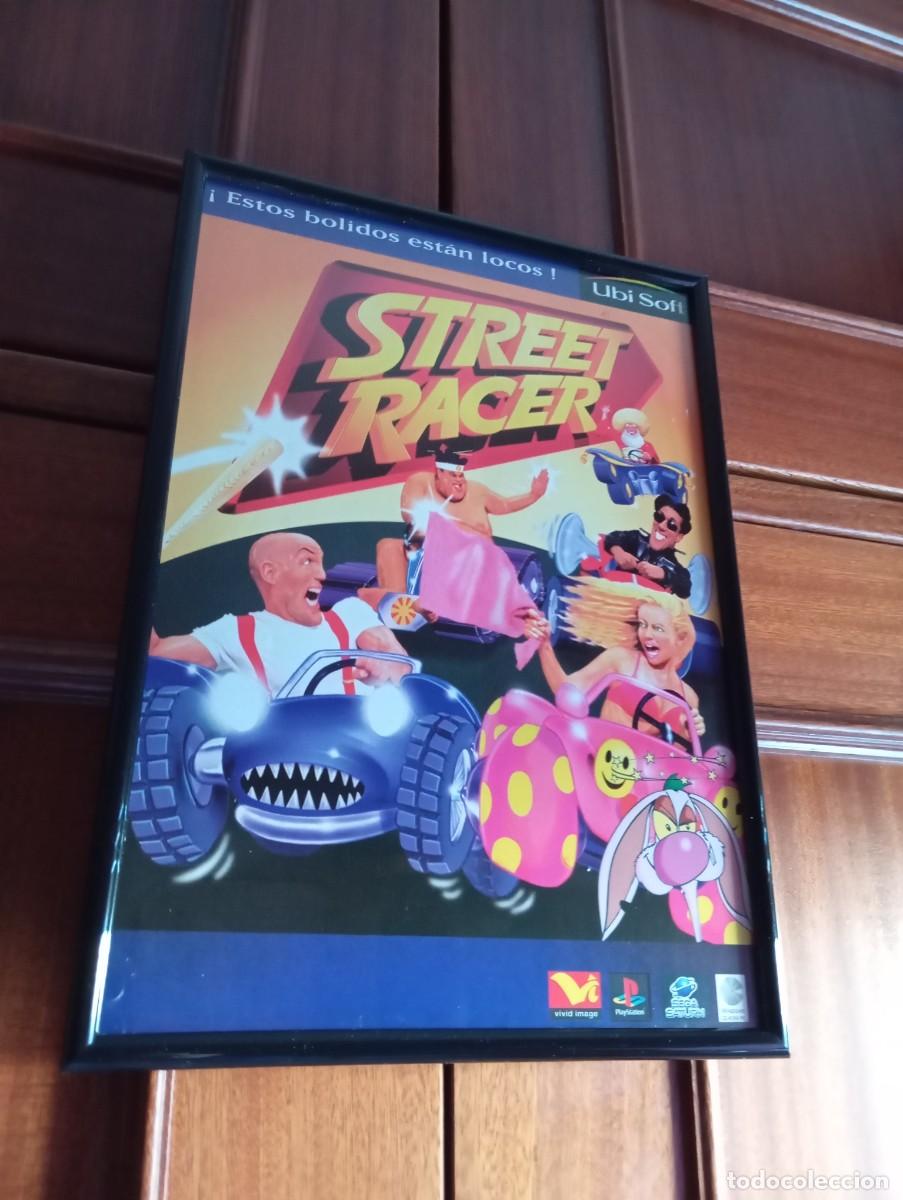 Videogiochi e Consoli: Poster Flyer Street Racer Ubisoft 1996 PC Saturn PS1