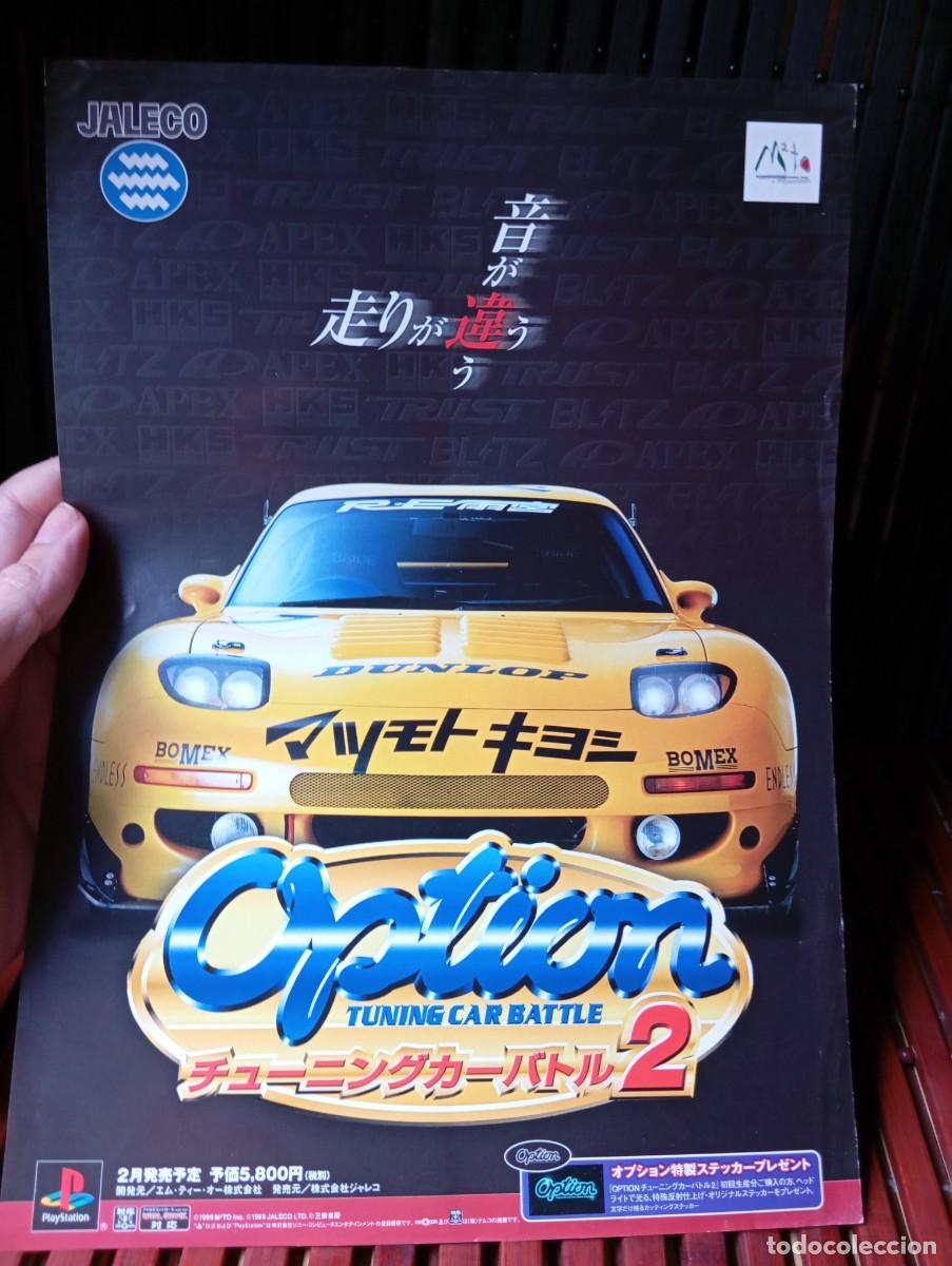 Video Games and Consoles: P&oacute;ster Flyer Option Tuning Car Battle 2 PS1 1999