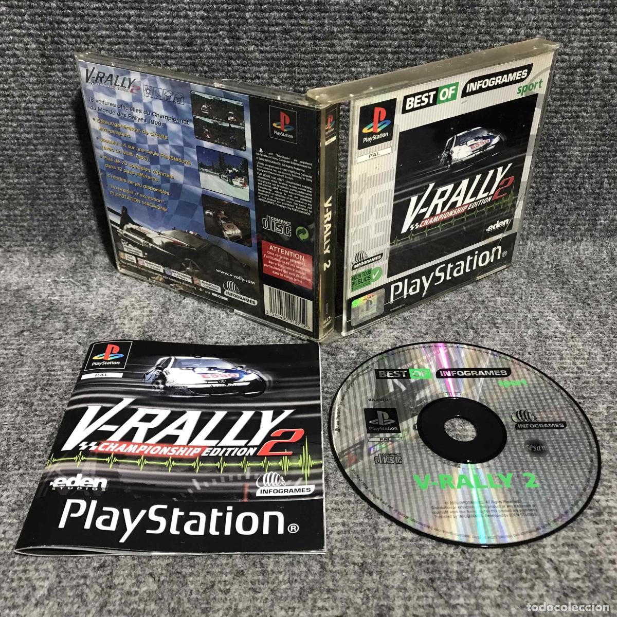 Videojuegos y Consolas: V RALLY 2 SONY PLAYSTATION PS1