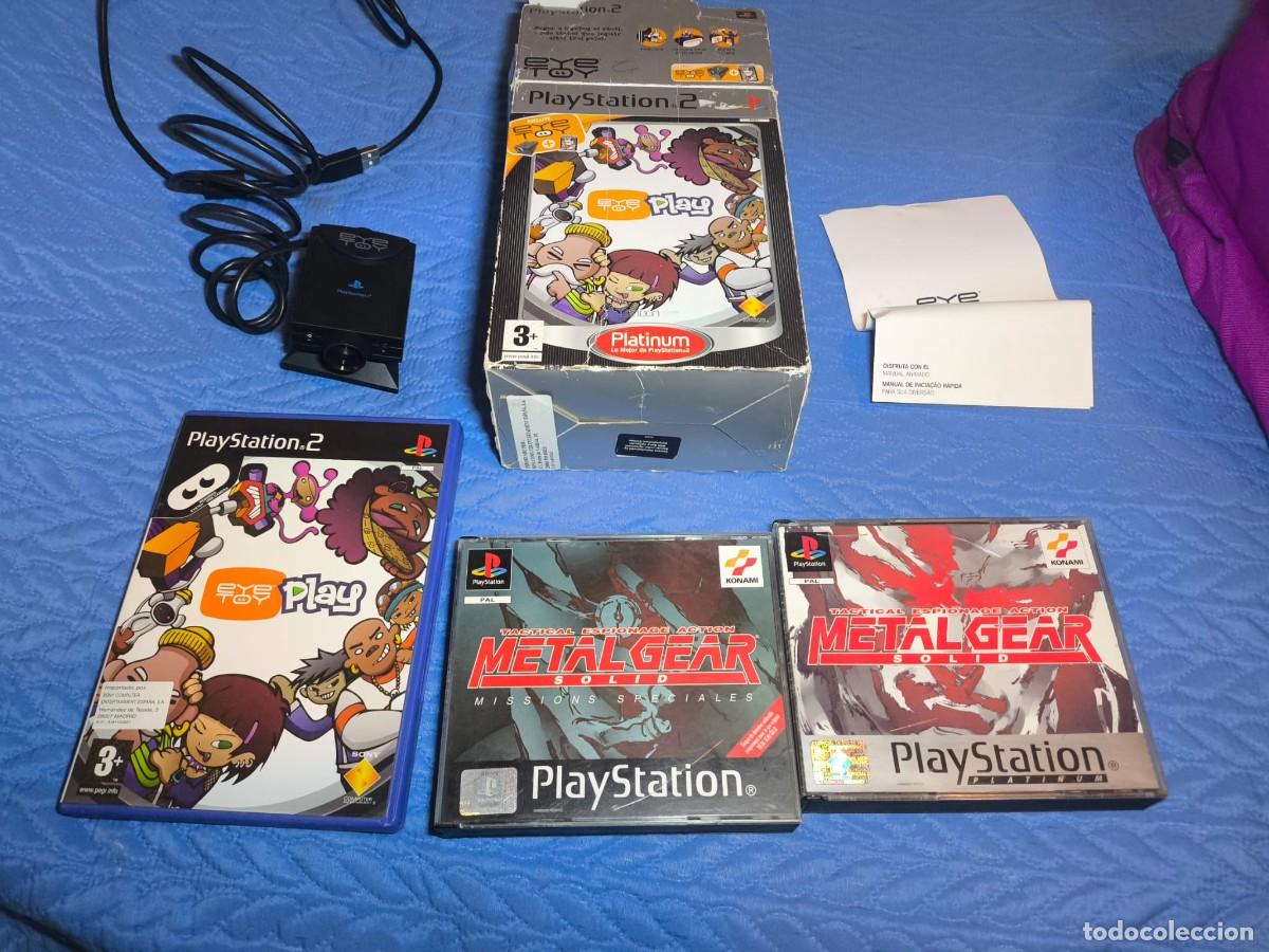 Videojuegos y Consolas: Lote PlayStation: EyeToy Play Bundle + Metal Gear Solid + Black PS2/PS1 PAL