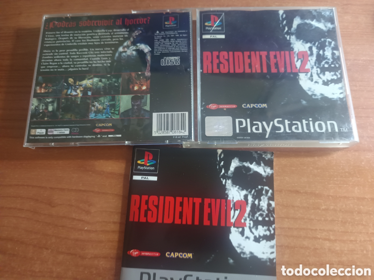 Videojogos e Consolas: RESIDENT EVIL 2 (SONY PLAYSTATION PS1 PAL ESPA&Ntilde;A)