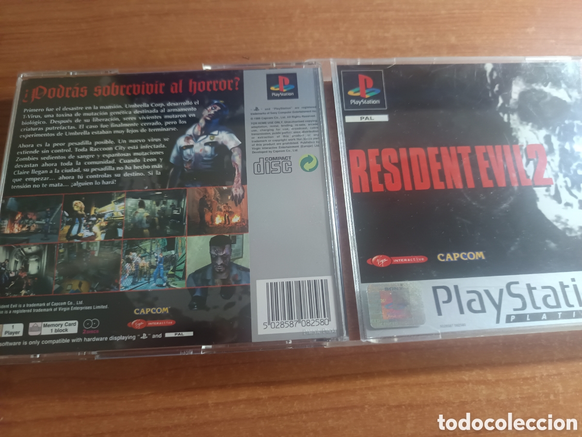 Video Games and Consoles: RESIDENT EVIL 2 (SONY PLAYSTATION PS1 PAL ESPA&Ntilde;A)